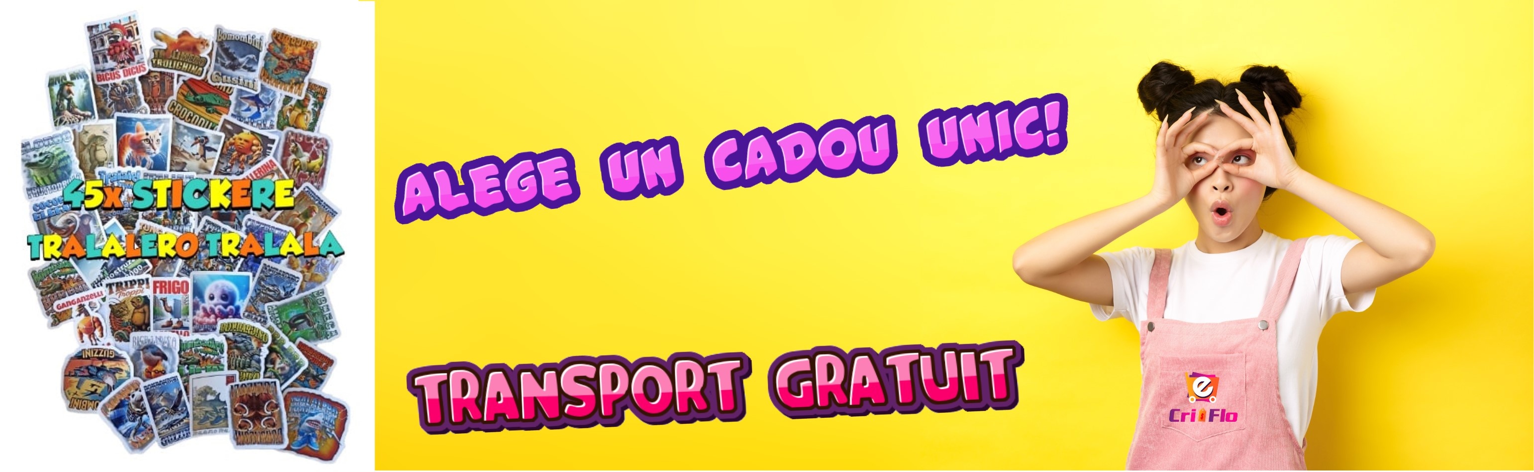 Set stickere cu tralalero tralala Transport gratuit